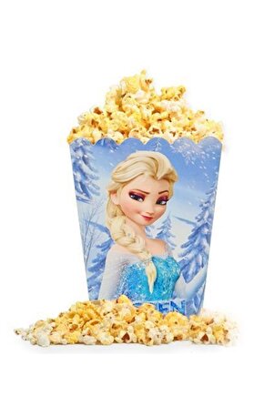 Frozen Elsa Karton Mısır Kutusu 8li