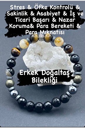 Sertifikalı Erkek Doğaltaş Bileklik