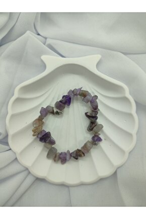Ametist Kırık Doğal Taş Bileklik