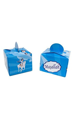 50li Maşallah Yazılı Sünnet Lokum Kutusu