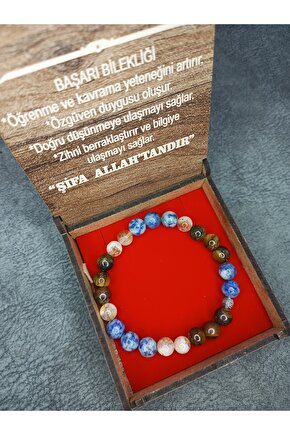 Başarı Bilekliği Özel Kutusunda Doğaltaş Bileklik