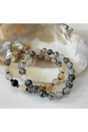 TAKUCEDEN DOĞAL TAŞ ÖRÜMCEK AKİK