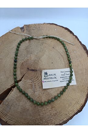 YEŞİM TAŞI KOLYE DOĞALTAŞ TASARIM KOLYE-1001