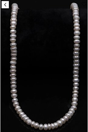 Sertifikalı Gerçek Doğal Rondel Kesim İnci Kolye