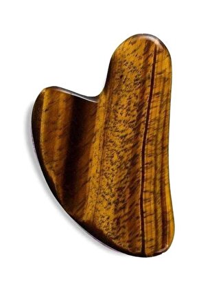 Kaplan Gözü Doğal Taş Gua Sha Yüz Masaj Taşı