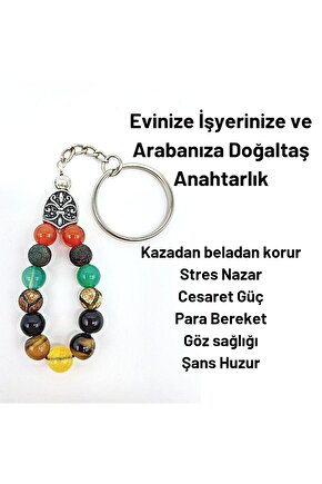 Doğaltaş Nazar Anahtarlık