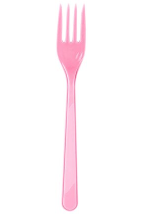 25 Adet Pembe Renkli Çatal Sert Dayanaklı Plastik Lüks Kullan At Doğum Günü Parti Sunum Çatalı