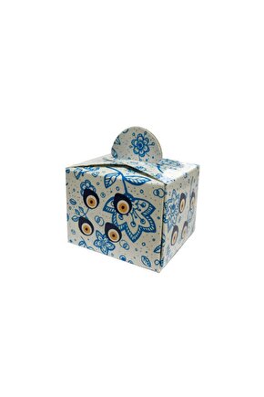 50 Adet Nazar Boncuklu Lokum&şeker Kutusu