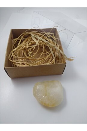 Sitrin Taşı Biblo - Ham Doğal Taş Biblo 35-40 gr