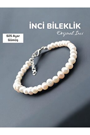 İnci Beyaz İnci Bileklik 67 mm