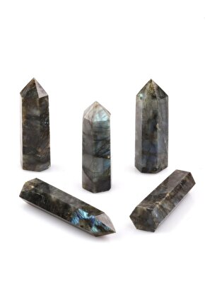 Sertifikalı Doğal Taş Labrodite Piramit