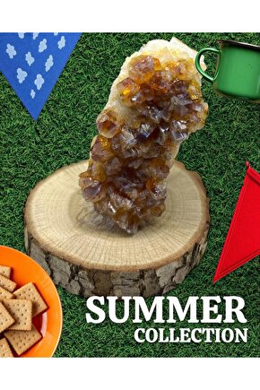 SİTRİN JEOT Ham Doğal Taş Mineral (sertifikalı)(para taşı)(Bereket taşı