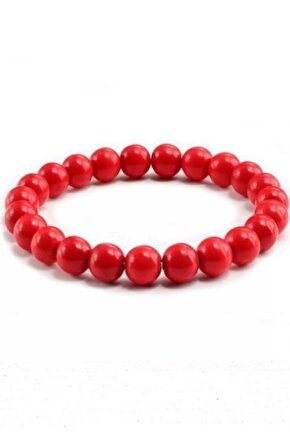 Kırmızı Mercan Doğaltaş Bileklik