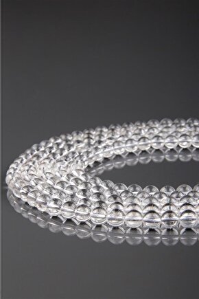 Kristal Kuvars Doğal Taş Dizi 8 Mm Küre Kesim