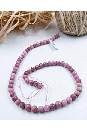 Rodonit Küre Kesim 6 Mm Doğal Taş Dizi