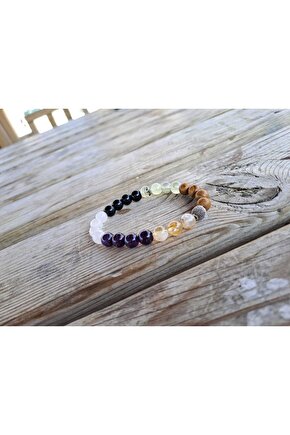 Aslan Burcu Unisex Doğaltaş Bileklik