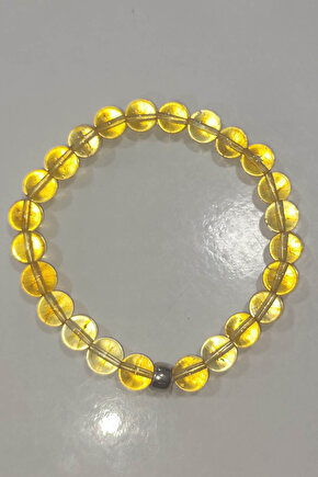 Sitrin Taşı 8 mm Doğaltaş Natural Bileklik