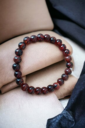 Kahve Örümcek Akik Taşı Bileklik Doğal Taşlar Orijinal Gerçek Akik Taşı Bileklik