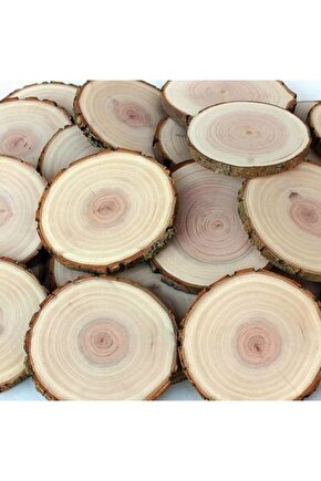 Doğal Kütük Bardak Altlığı 3 Lü