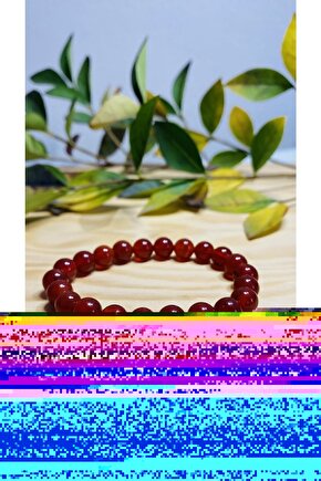 Kırmızı Akik Taşı Bileklik