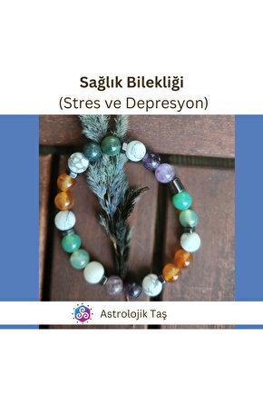 Doğal Taş Stres Ve Depresyon Bilekliği