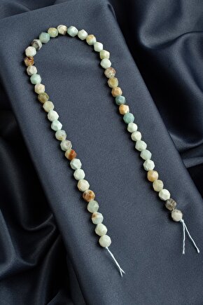 Amazonit Doğal Taş Parlak Küre Kesim 8mm Dizi [B+]