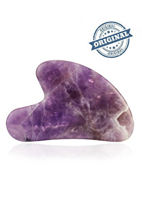 Ametist Gua Sha Yüz Masaj Taşı