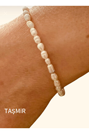 Gerçek Arpa İnci Bileklik