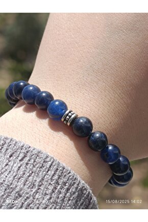 Mavi Enerji Kuvars Erkek ve Kadın Doğaltaş Bileklik