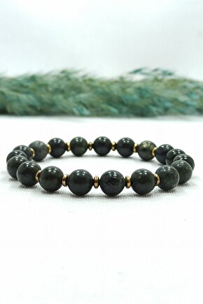 Yılan Taşı(serpantin) Hematit Doğal Taş Kadın Bileklik Rio