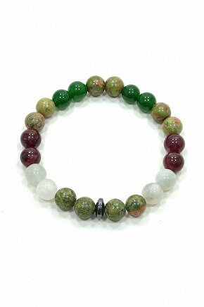 Anne Bilekliği Unakit Aytaşı Lal Yeşim Doğal Taş Bileklik Moskova
