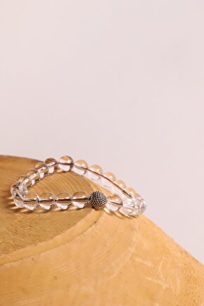 Kristal Kuvars Doğal Taşlı Bileklik