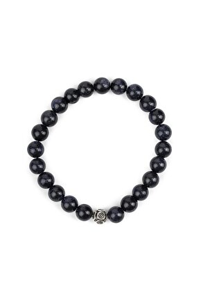 Mavi Yıldız Doğal Taş Gümüş Bileklik