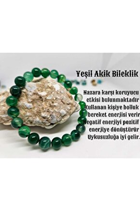Yeşil  Akik Bileklik
