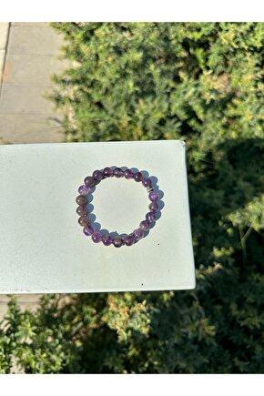 Ametist Doğal Taşlı El Yapımı Bileklik Kadın Erkek Unisex Bileklik