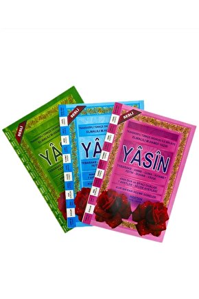 (50 Adet) 80 Sayfa Orta Boy Ekonomik Güllü Yasini Şerif Kitabı
