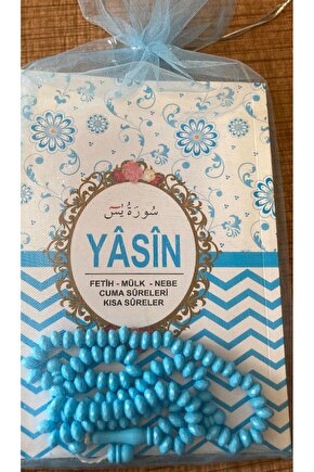 Haktan Yayınları Çanta Boy 41 Yasin-i şerif Tesbihli Tül Paketli MAVİ RENK 50 Adet