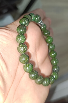 Serpantin ( Yılan ) Taşı 10 mm Doğaltaş Bileklik