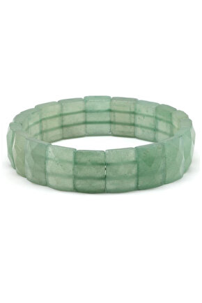 Gerçek Aventurin Taşı Doğal Taş Roleks Bileklik 18 Cm