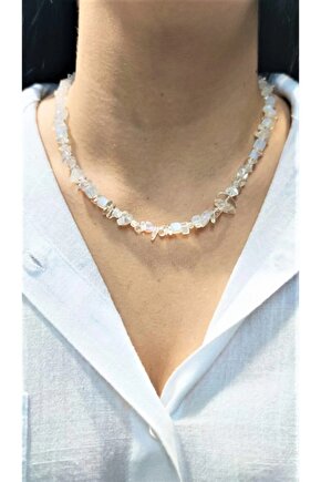 OPAL KIRIKTAŞ KOLYE DOĞAL TAŞ