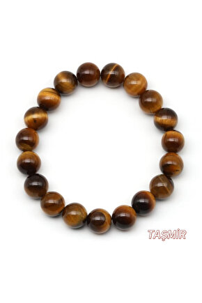 Kaplan Gözü Taşı Bileklik 10 mm ( AB Kalite )