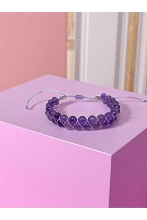 AMETİST MAKROMİ ÖRGÜLÜ BLEKLİK