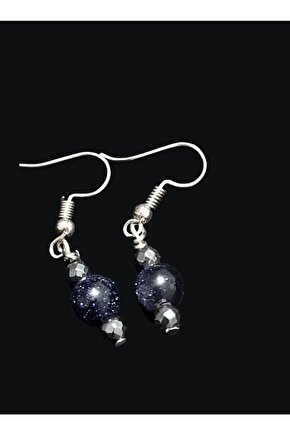 Yıldız taşı doğaltaş küpe