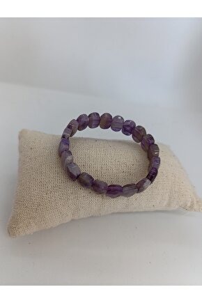 AMETİST TAŞI BİLEKLİK  ÖZEL KESİM DOĞALTAŞ BİLEKLİK-1082