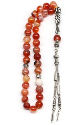 Madagaskar akik 8 mm doğaltaş tesbih 100%100 sertifikalı -Dinginlik ve İçsel Güç Taşı