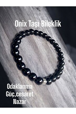 Doğal Taş Onix Taşı Bileklik