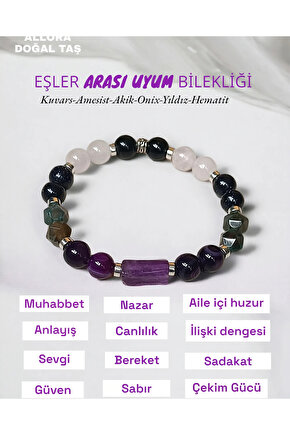 Eşler Arası Uyum Doğaltaş Bilekliği