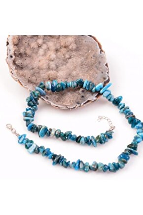 Apatit Kırık Doğal Taş Kolye