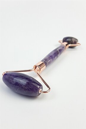 Ametist Çift Taraflı Doğal Taş Roller Masaj Aleti Helsinki