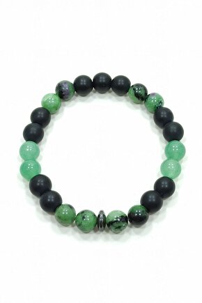 Sağlık Bilkeliği Anyolit Aventurin Oniks Doğal Taş Bileklik Helsinki